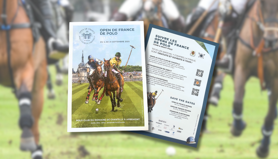 Impression de flyers pour le Polo club de Chantilly