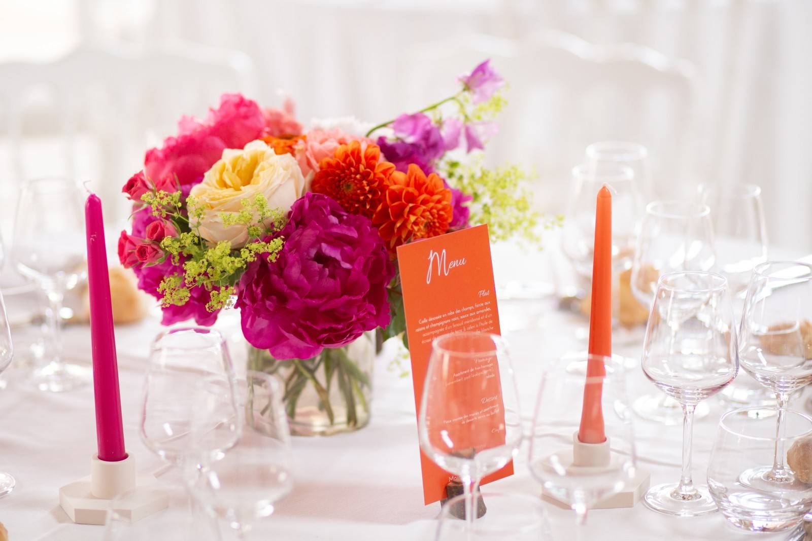 Impression de menus personnalisés pour mariage à Senlis, dans l’Oise