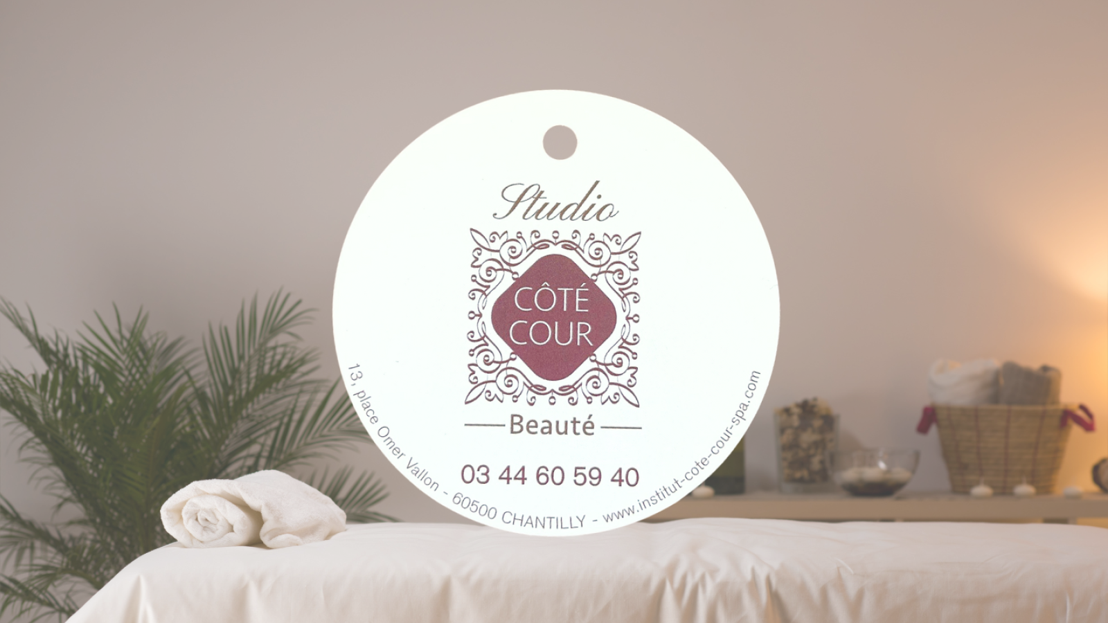 Etiquette pour produit cosmétique, à Chantilly, près de Paris