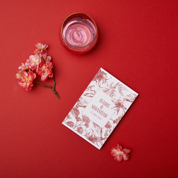 Création et impression de faire-part de mariage personnalisés à Gouvieux, dans l'Oise, proche de Paris