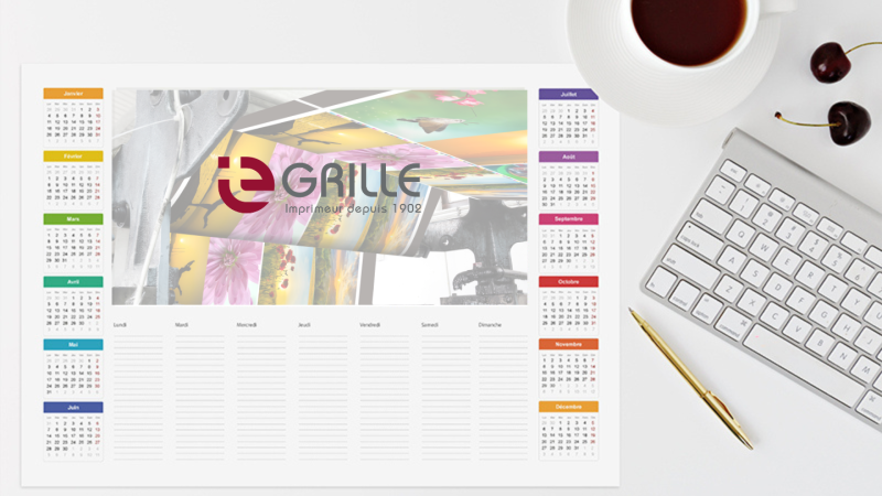 Sous-main calendrier